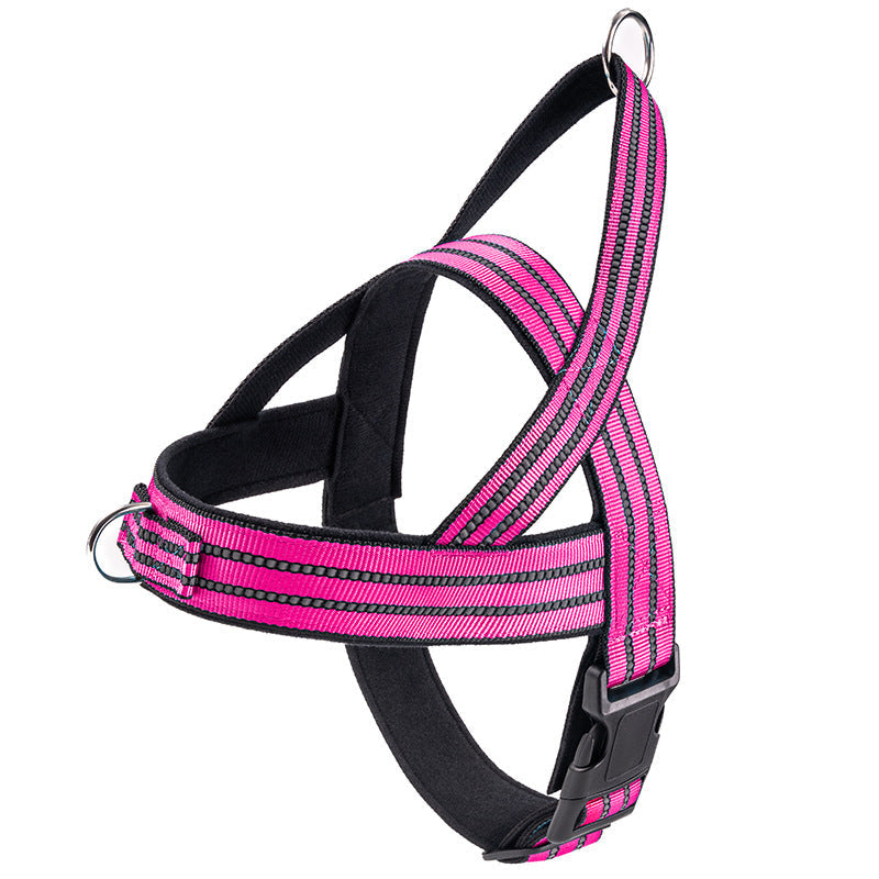 Dog Vest Style Collar and Harness Adjustable Walking Pet Gear