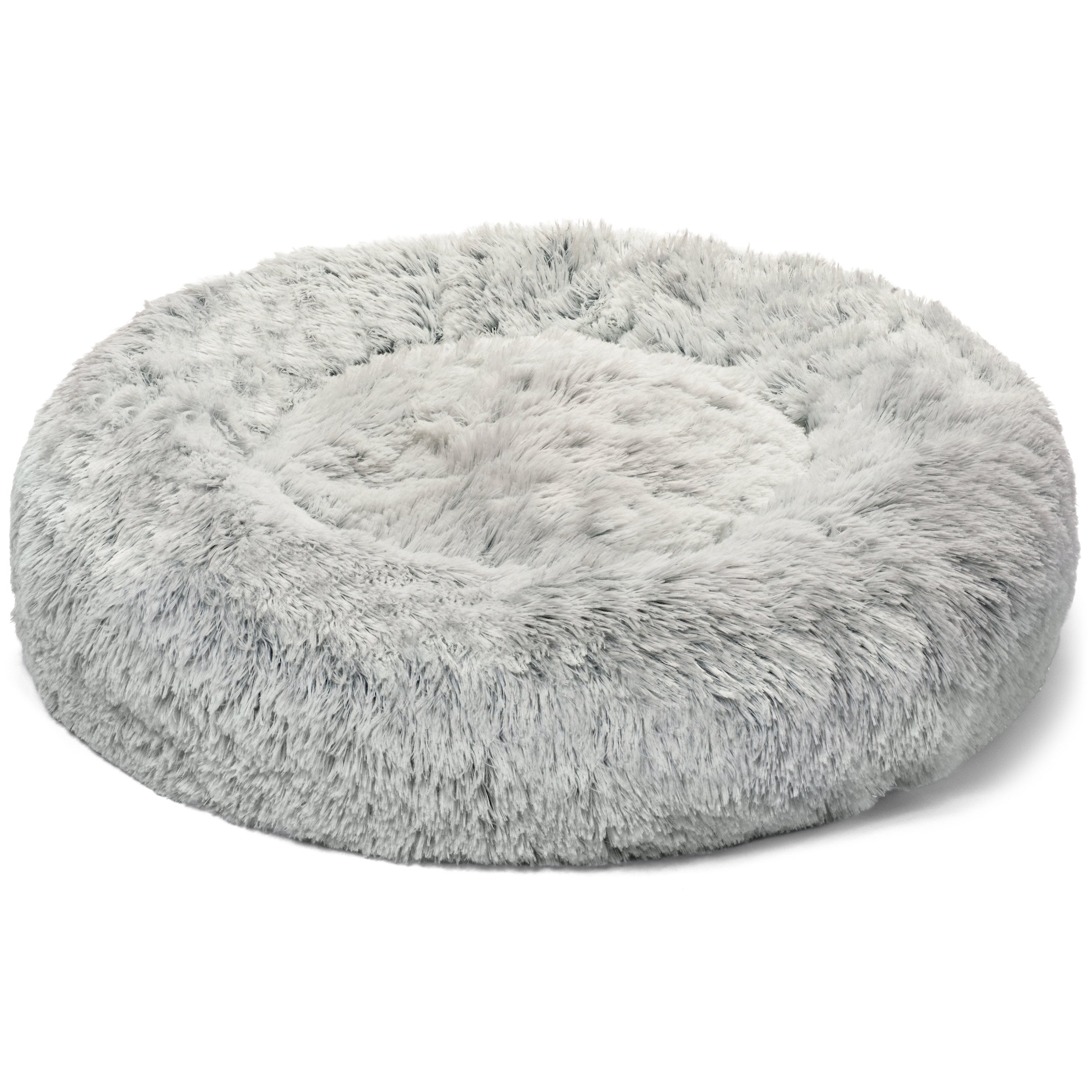OrthoPlush Pet Bed Snowflake White Two Tone Comfortable Sleeping Cushion
