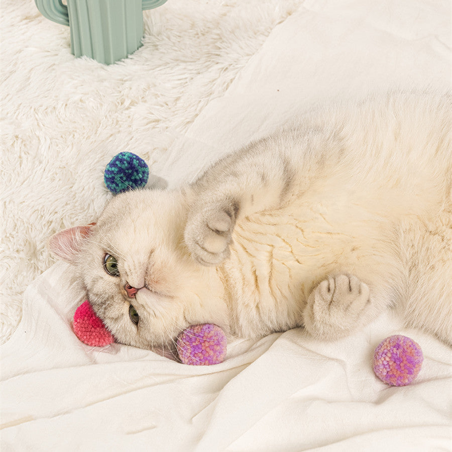 Quiet Hair Ball Pet Toy for Cats Interactive Indoor Play