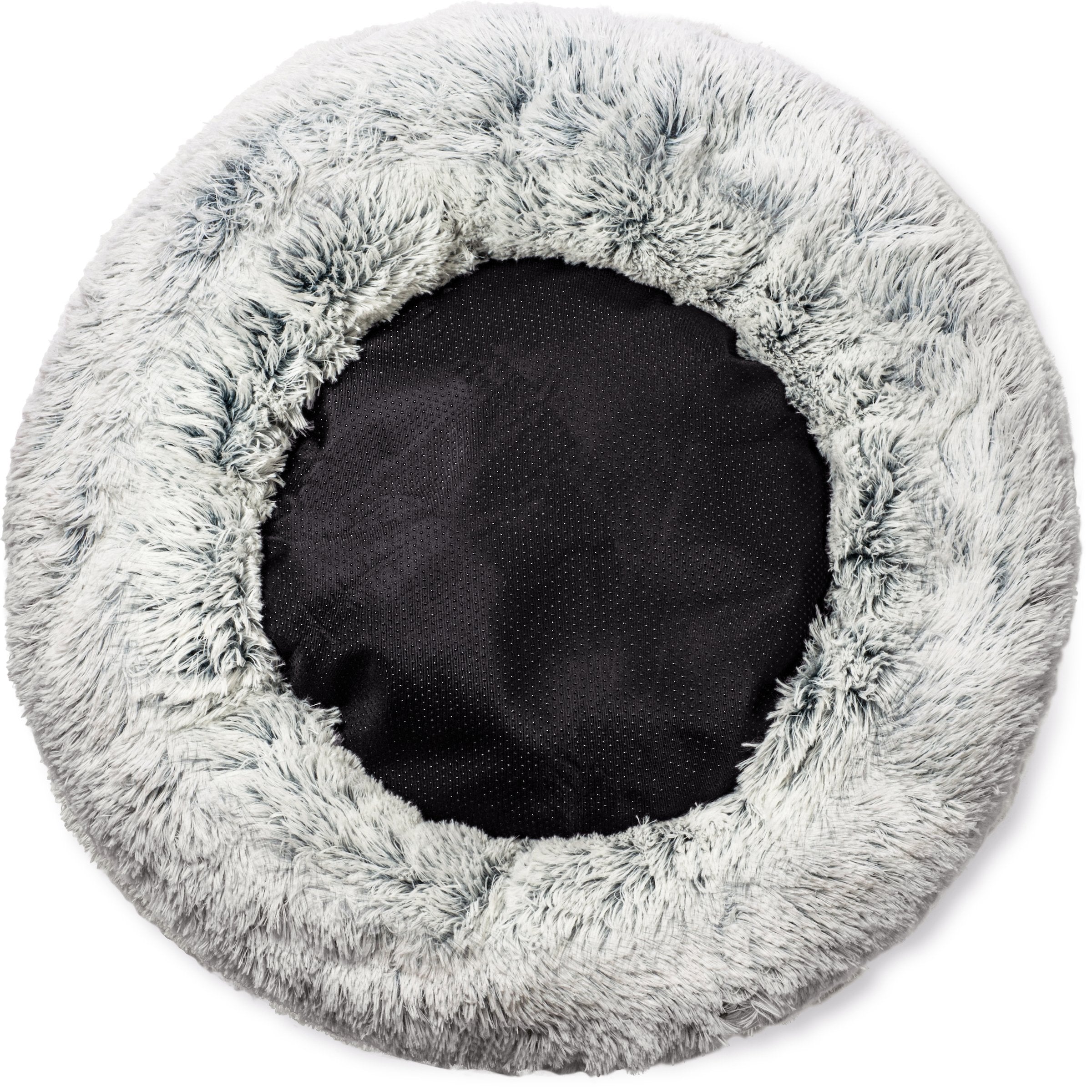 OrthoPlush Pet Bed Snowflake White Two Tone Comfortable Sleeping Cushion