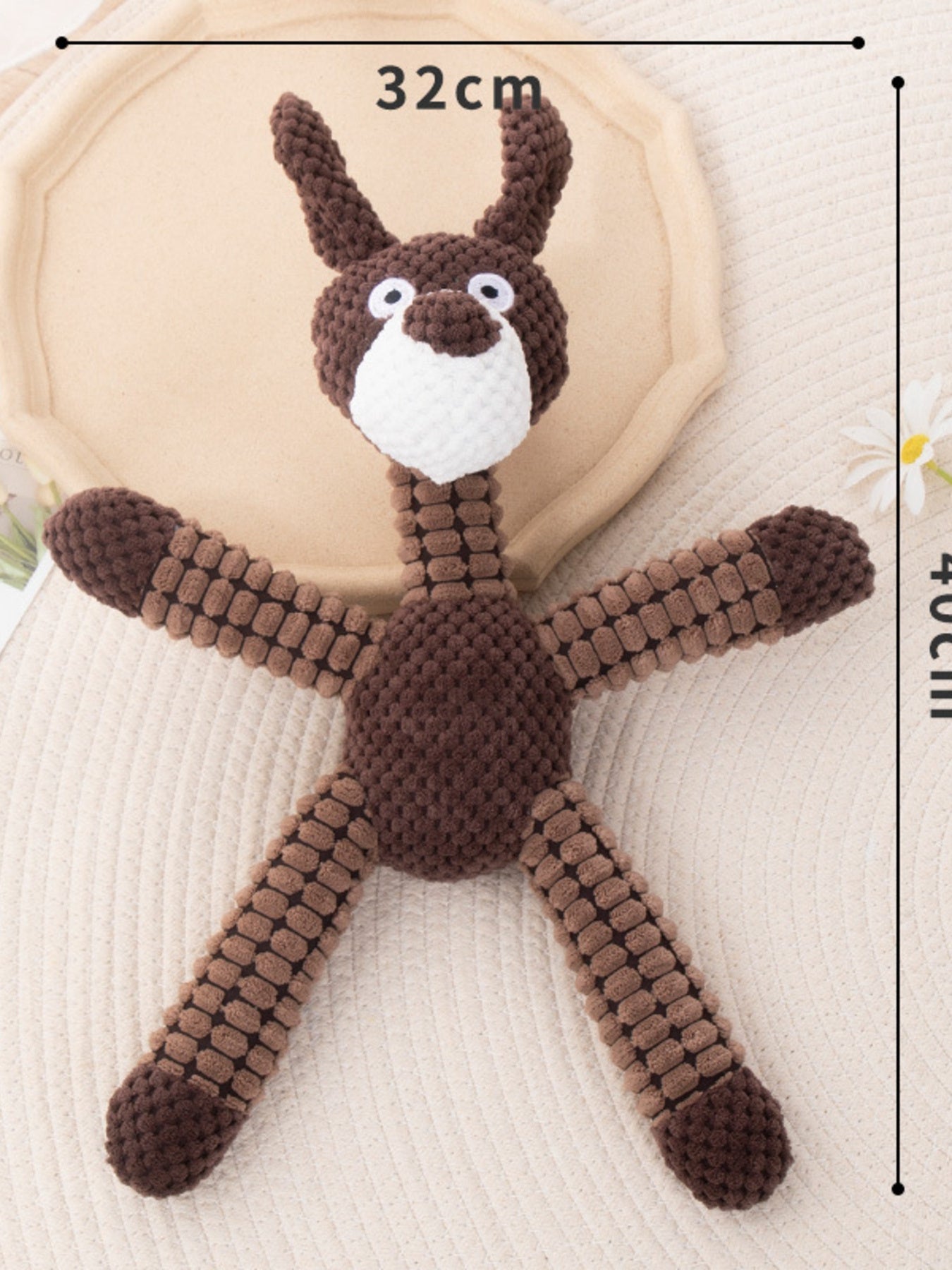 Soft Plush Animal Pet Toys for Dogs Cats Interactive Playtime