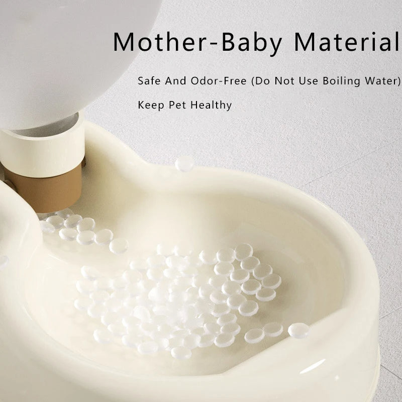 Portable Pet Water Bottle with Foldable Bowl for Travel Outdoors
