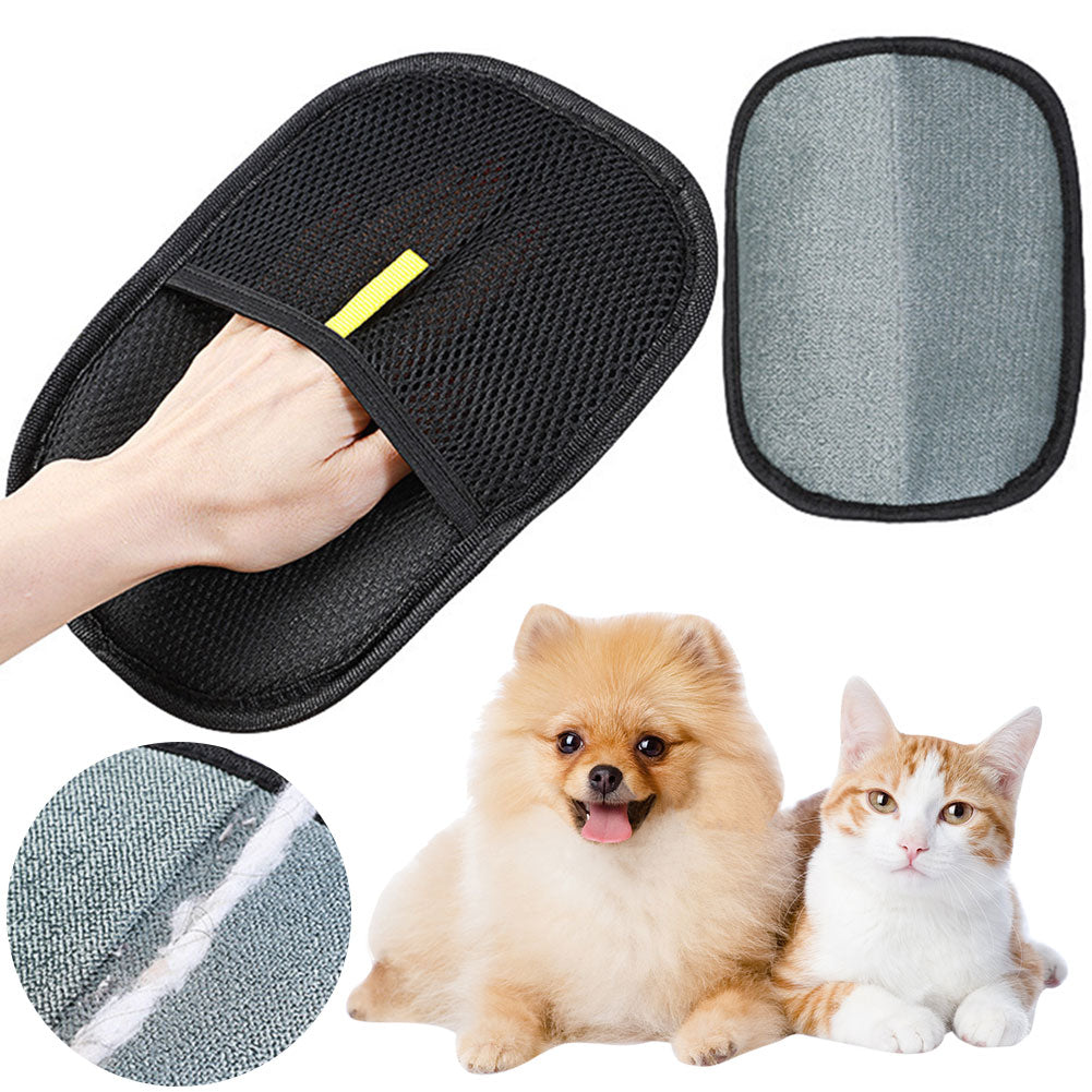 Pet Hair Remover Grooming Glove for Dogs Cats and Rabbits