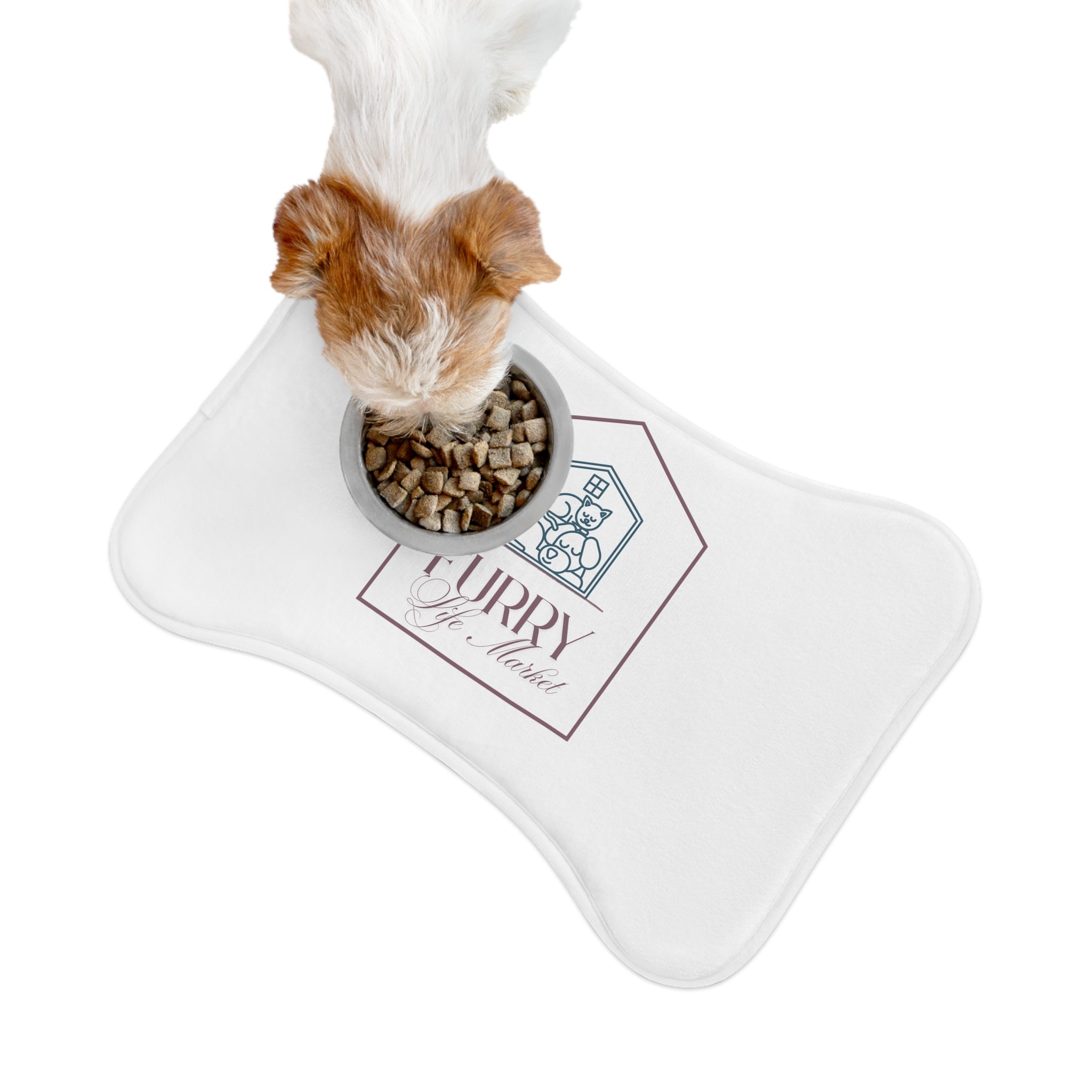 Pet Feeding Mat — 'Furry Life Market' Waterproof Dog & Cat Bowl Placemat