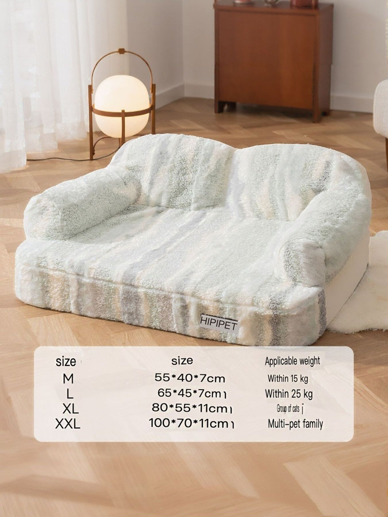 Soft Plush Pet Bed Comfortable Sleeping Cushion for Dogs Cats Puppies