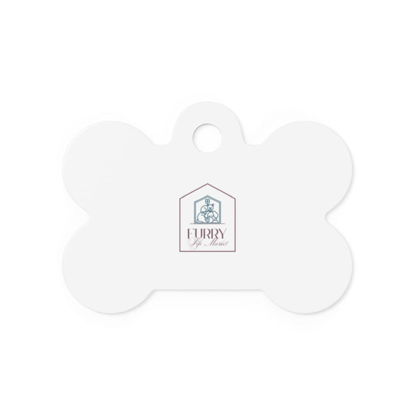 Pet Tag — Custom Bone-Shaped ID Tag with Furry Friend Logo