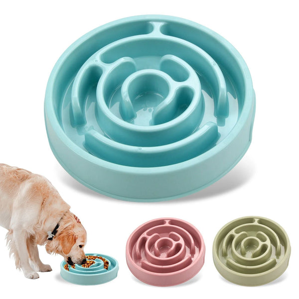 Non Slip Slow Feeder Dog Bowl for Healthy Pet Feeding