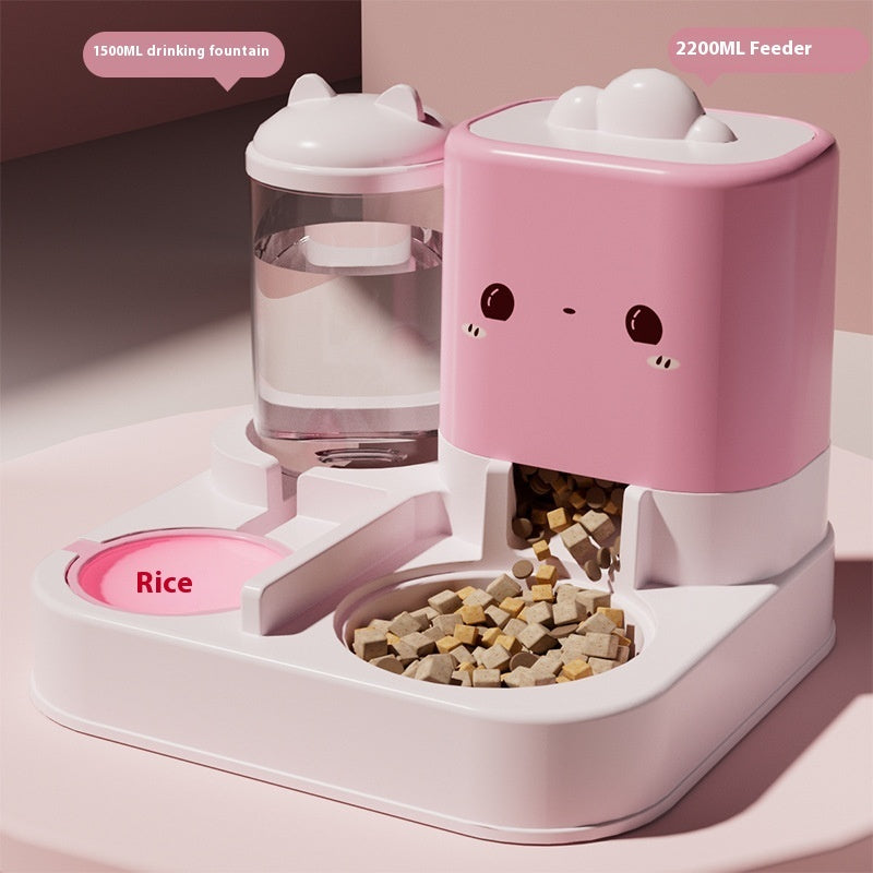 Automatic Pet Water Fountain and Feeder for Cats Dogs Daily