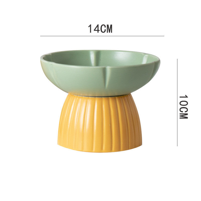 Ceramic Pet Feeding Bowl Macaron Candy Color for Cats Dogs