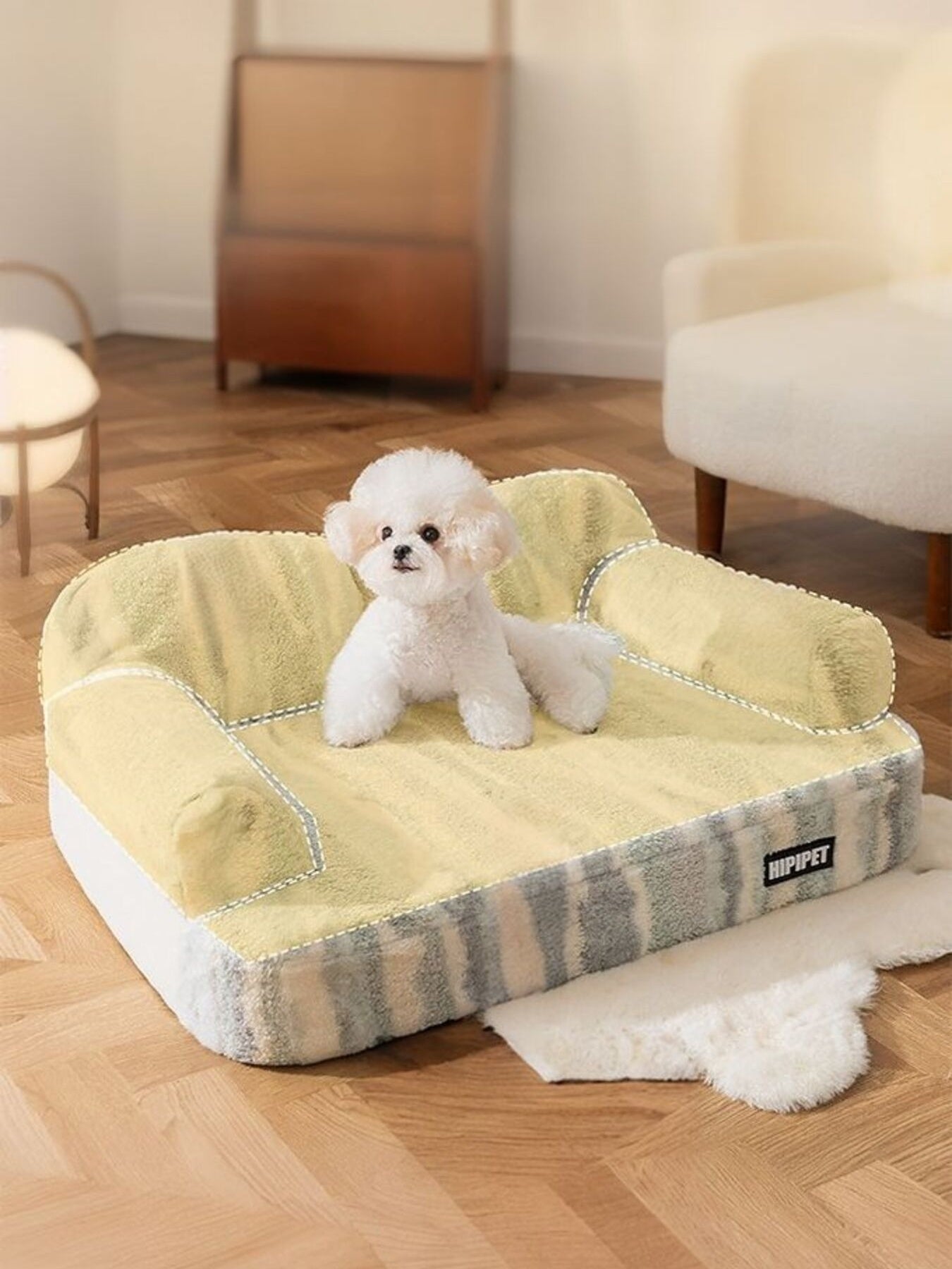 Soft Plush Pet Bed Comfortable Sleeping Cushion for Dogs Cats Puppies