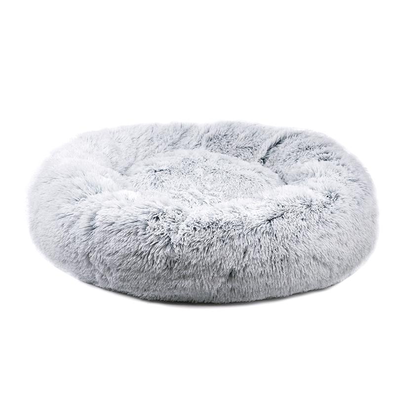 OrthoPlush Pet Bed Snowflake White Two Tone Comfortable Sleeping Cushion