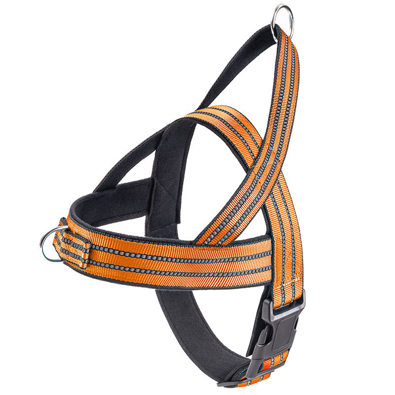 Dog Vest Style Collar and Harness Adjustable Walking Pet Gear