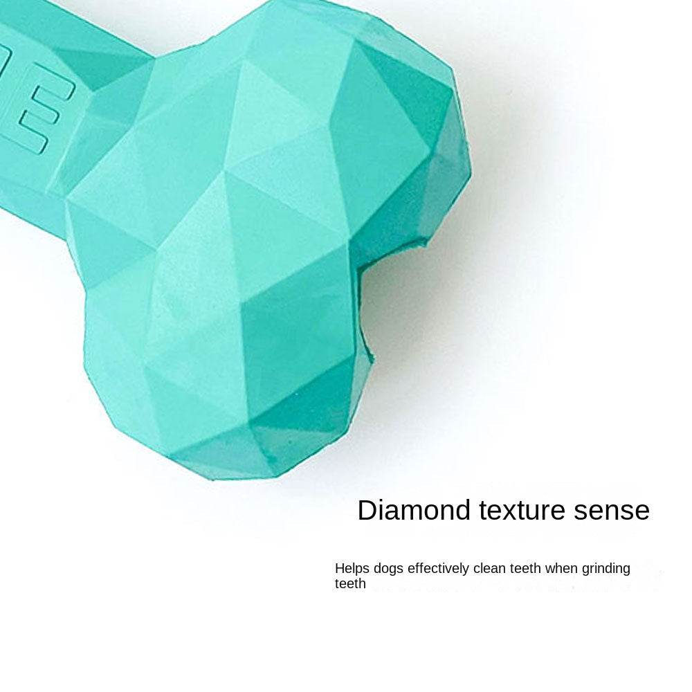 Diamond Bone Slow-Feeding Chew Toy for Dogs Interactive Play