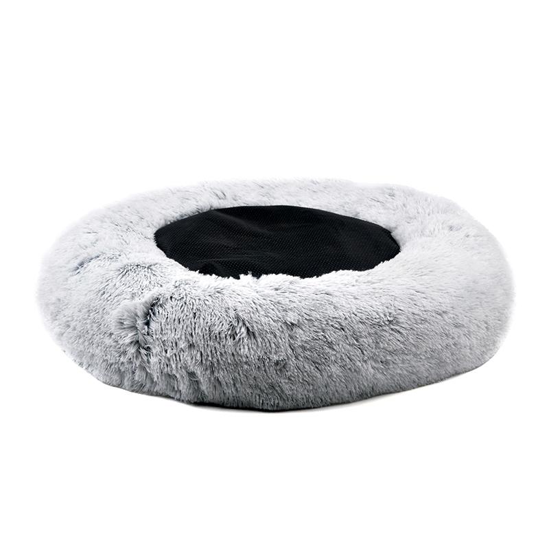 OrthoPlush Pet Bed Snowflake White Two Tone Comfortable Sleeping Cushion