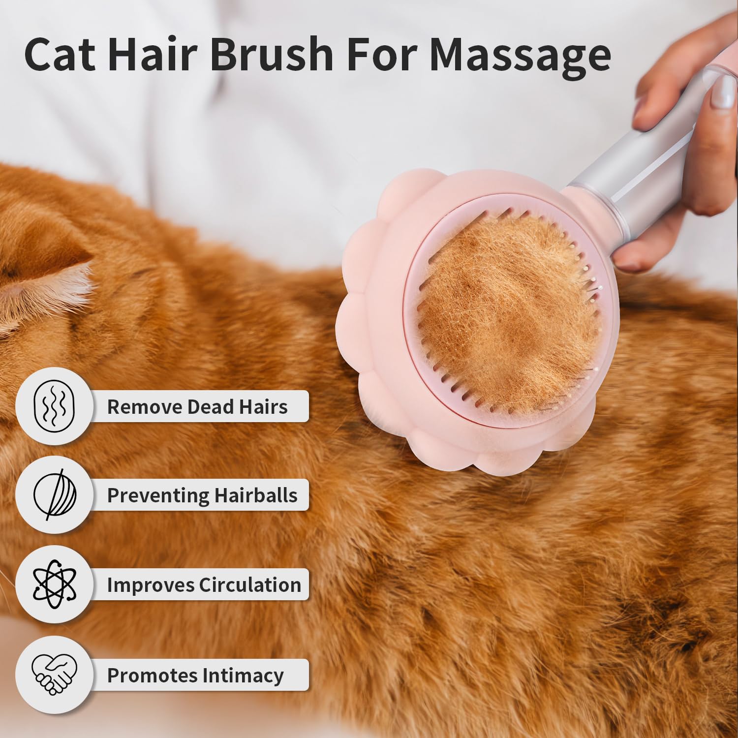 Self-Cleaning Spray Pet Brush for Cats and Dogs Grooming Tool