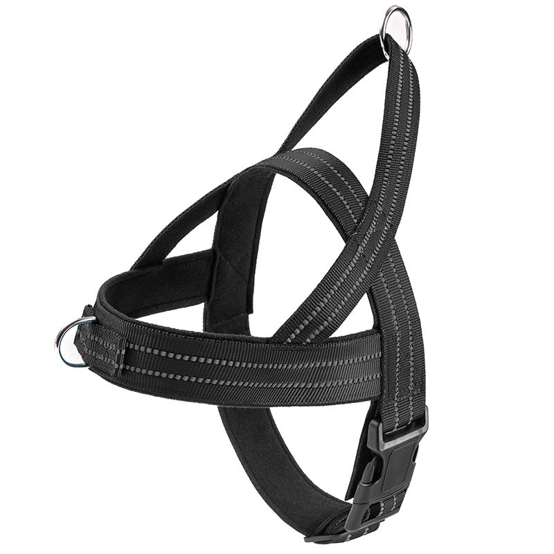 Dog Vest Style Collar and Harness Adjustable Walking Pet Gear