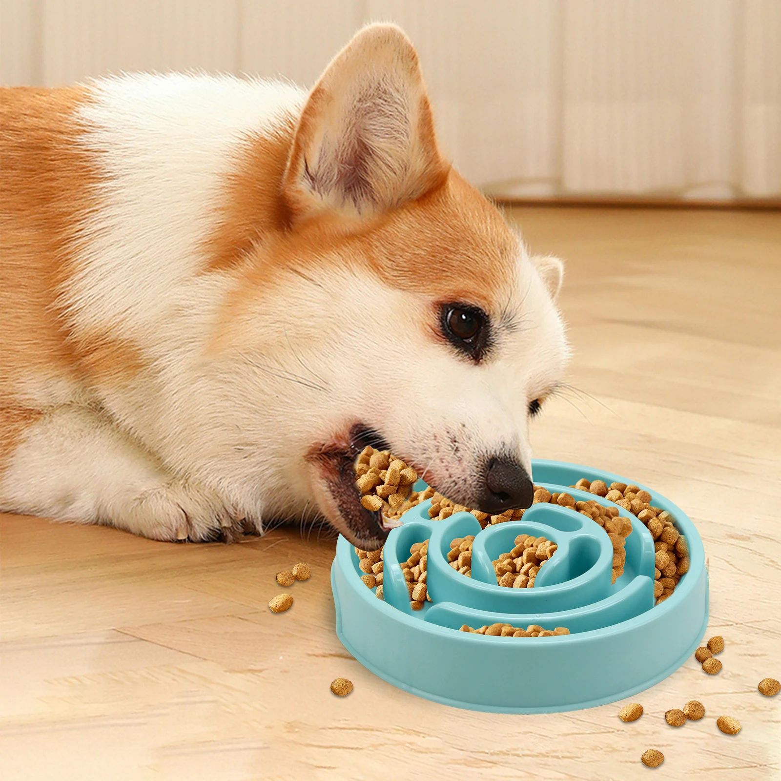 Non Slip Slow Feeder Dog Bowl for Healthy Pet Feeding