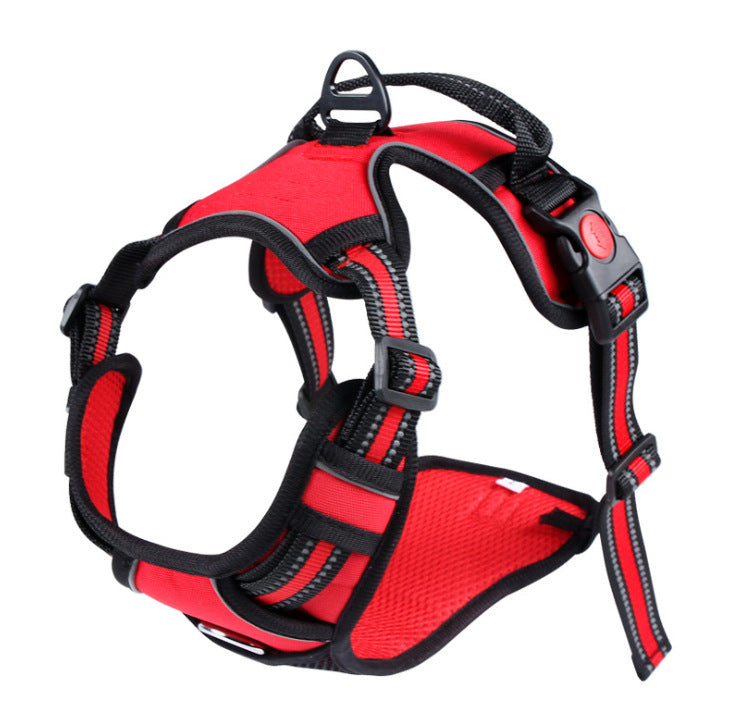 Reflective Pet Harness and Explosion-Proof Leash for Dogs Walking