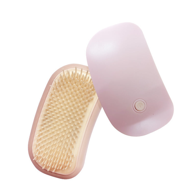 Portable Electric Pet Massage Brush for Cats and Dogs Pink