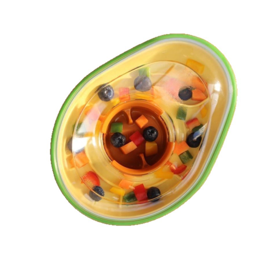 Anti-Tumble Avocado Pet Feeding Bowl for Cats and Dogs Daily
