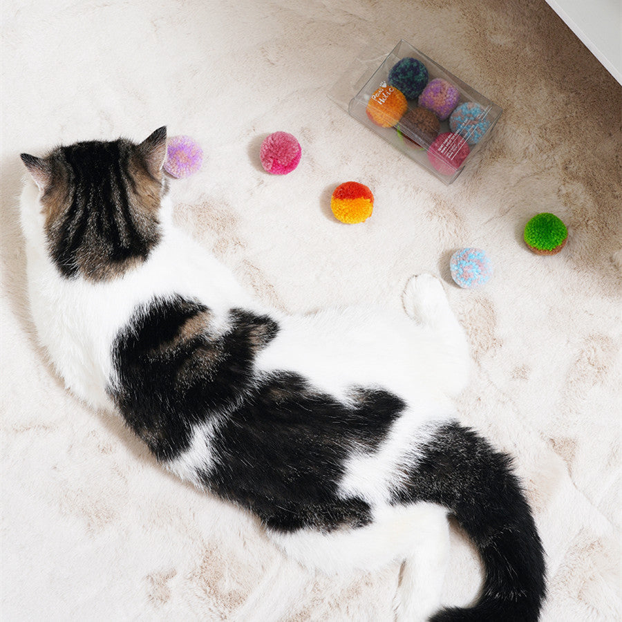 Quiet Hair Ball Pet Toy for Cats Interactive Indoor Play