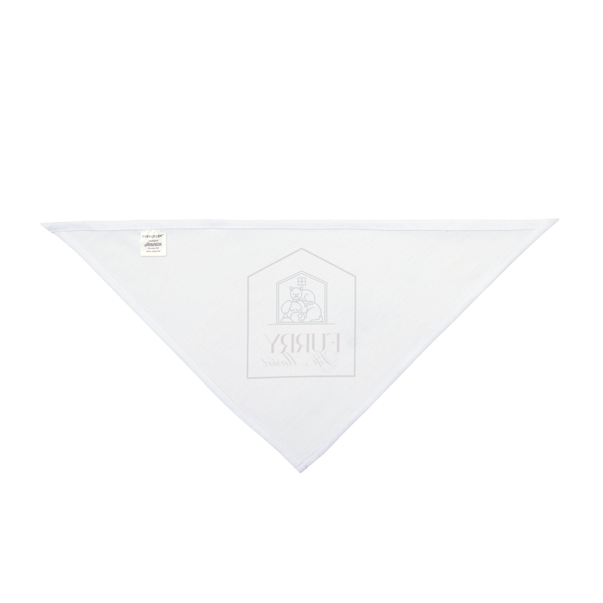 Pet Bandana — 'Furry Spa & Retreat' Logo Triangle Bandana for Dogs & Cats