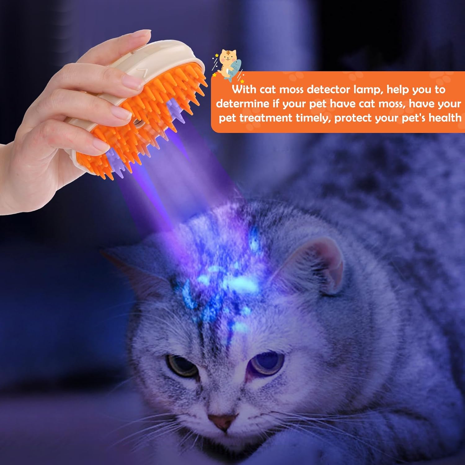 4 In1 Steam Pet Brush for Cats and Dogs Grooming Tool