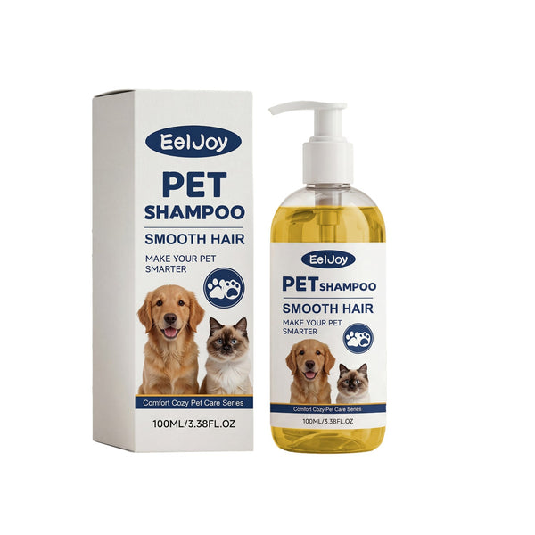 Smooth Hair Pet Shampoo for Dogs and Cats Gentle Cleansing