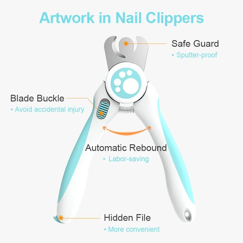 Cute Pet Nail Clippers for Dogs and Cats Grooming Tool