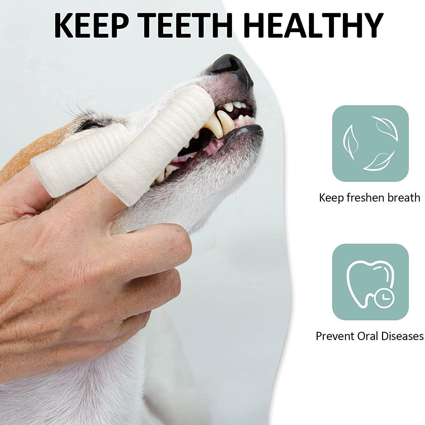Pet Finger Toothbrush for Dogs and Cats Oral Care Tool