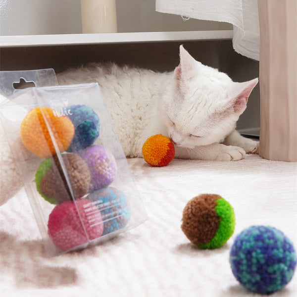 Quiet Hair Ball Pet Toy for Cats Interactive Indoor Play