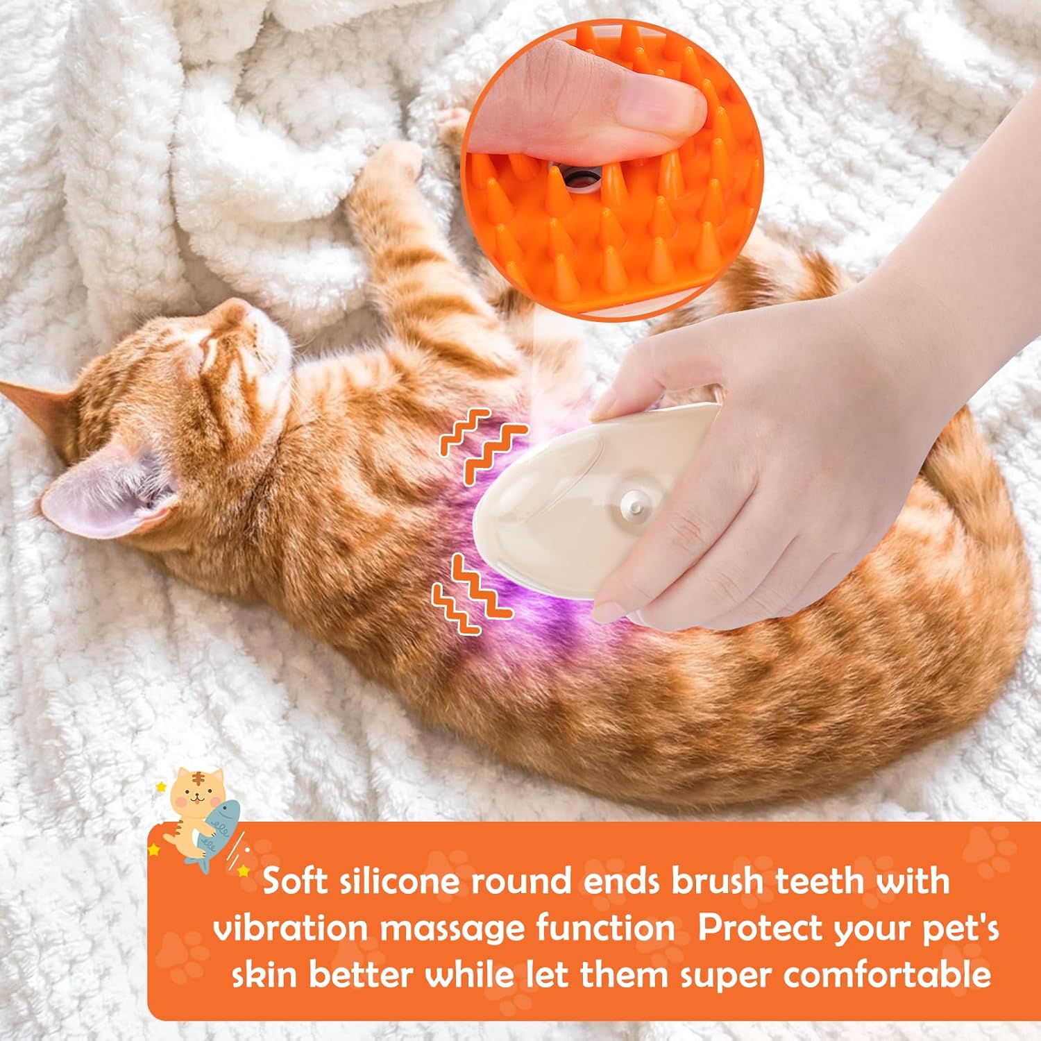 4 In1 Steam Pet Brush for Cats and Dogs Grooming Tool