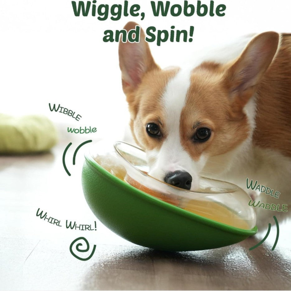 Anti-Tumble Avocado Pet Feeding Bowl for Cats and Dogs Daily