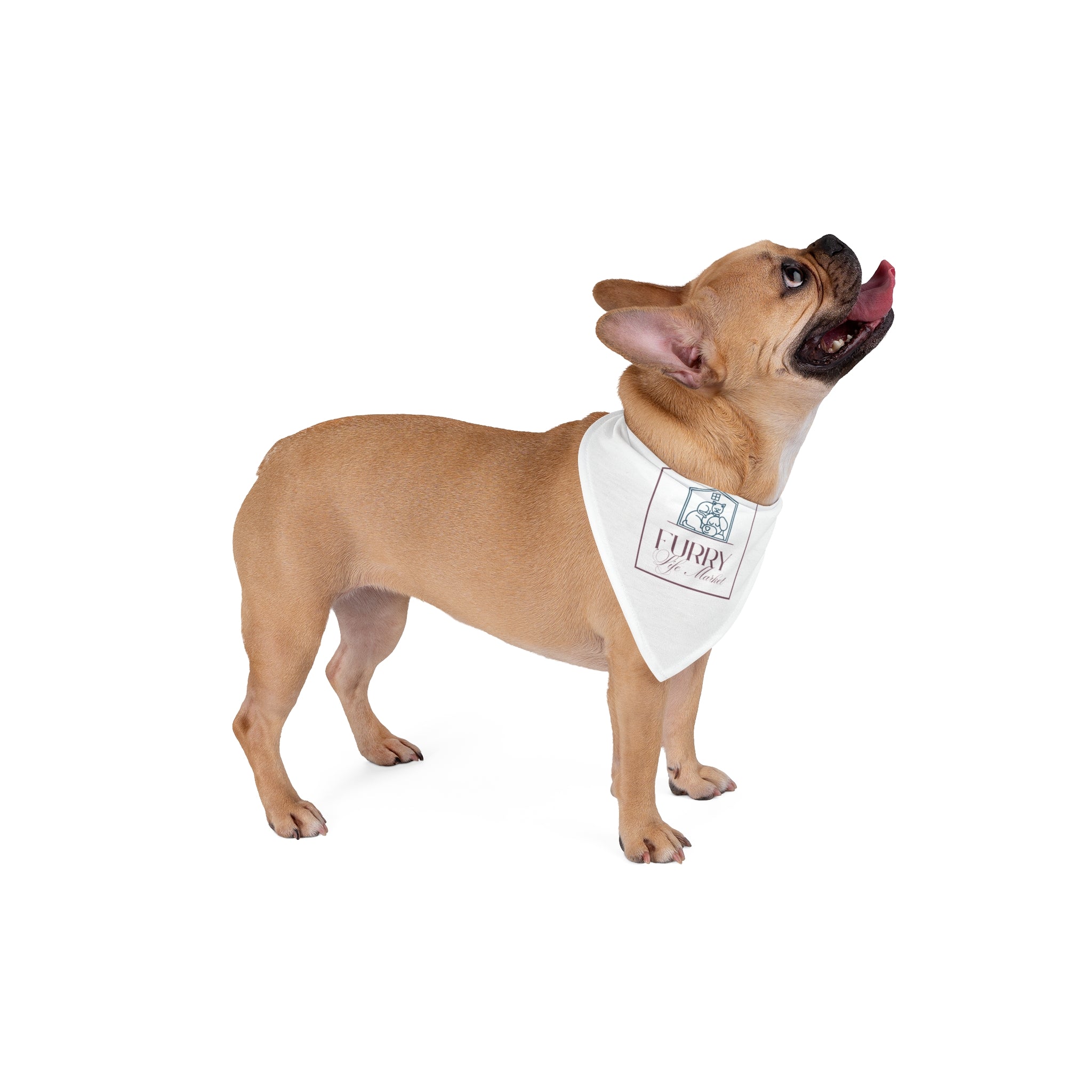 Pet Bandana — 'Furry Spa & Retreat' Logo Triangle Bandana for Dogs & Cats