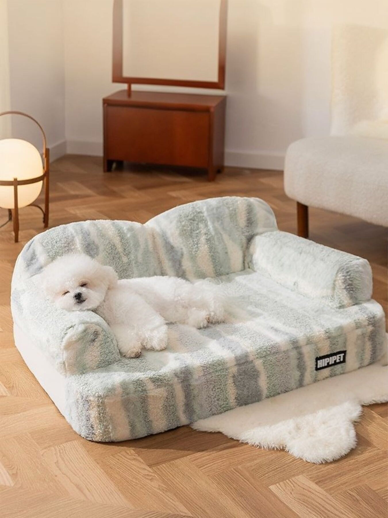 Soft Plush Pet Bed Comfortable Sleeping Cushion for Dogs Cats Puppies