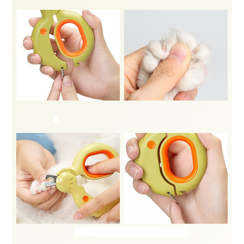 LED Pet Nail Clippers Safe Grooming Tool for Cats Dogs