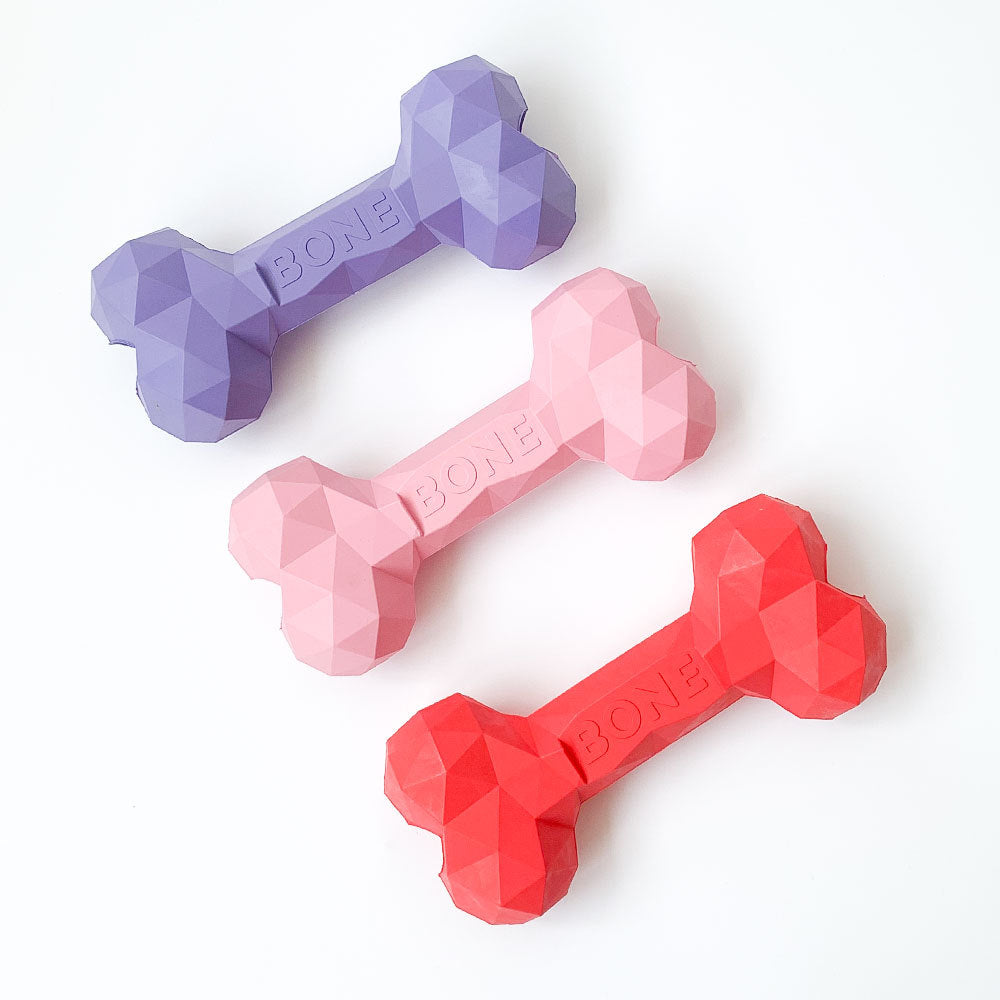 Diamond Bone Slow-Feeding Chew Toy for Dogs Interactive Play