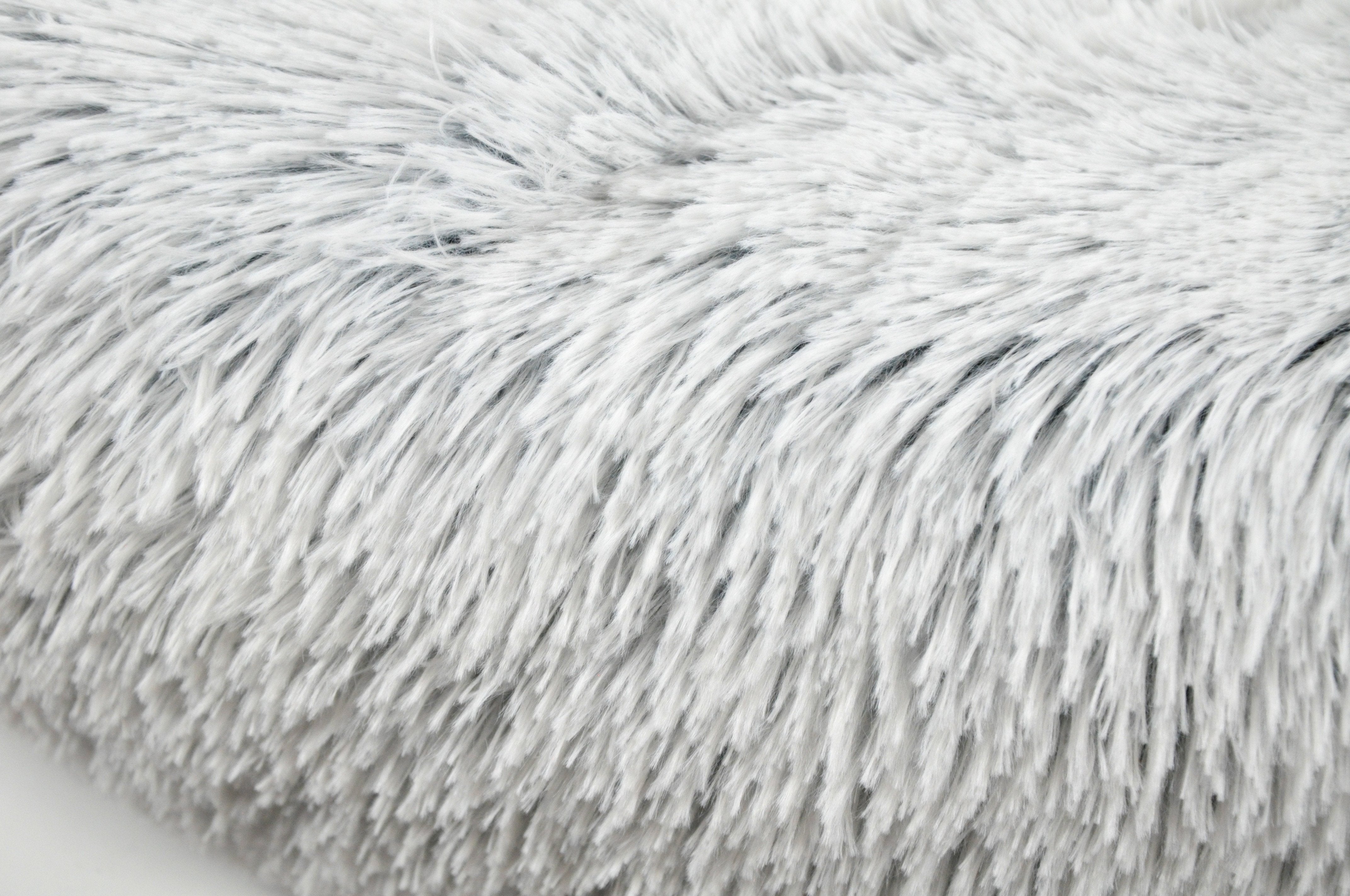 OrthoPlush Pet Bed Snowflake White Two Tone Comfortable Sleeping Cushion