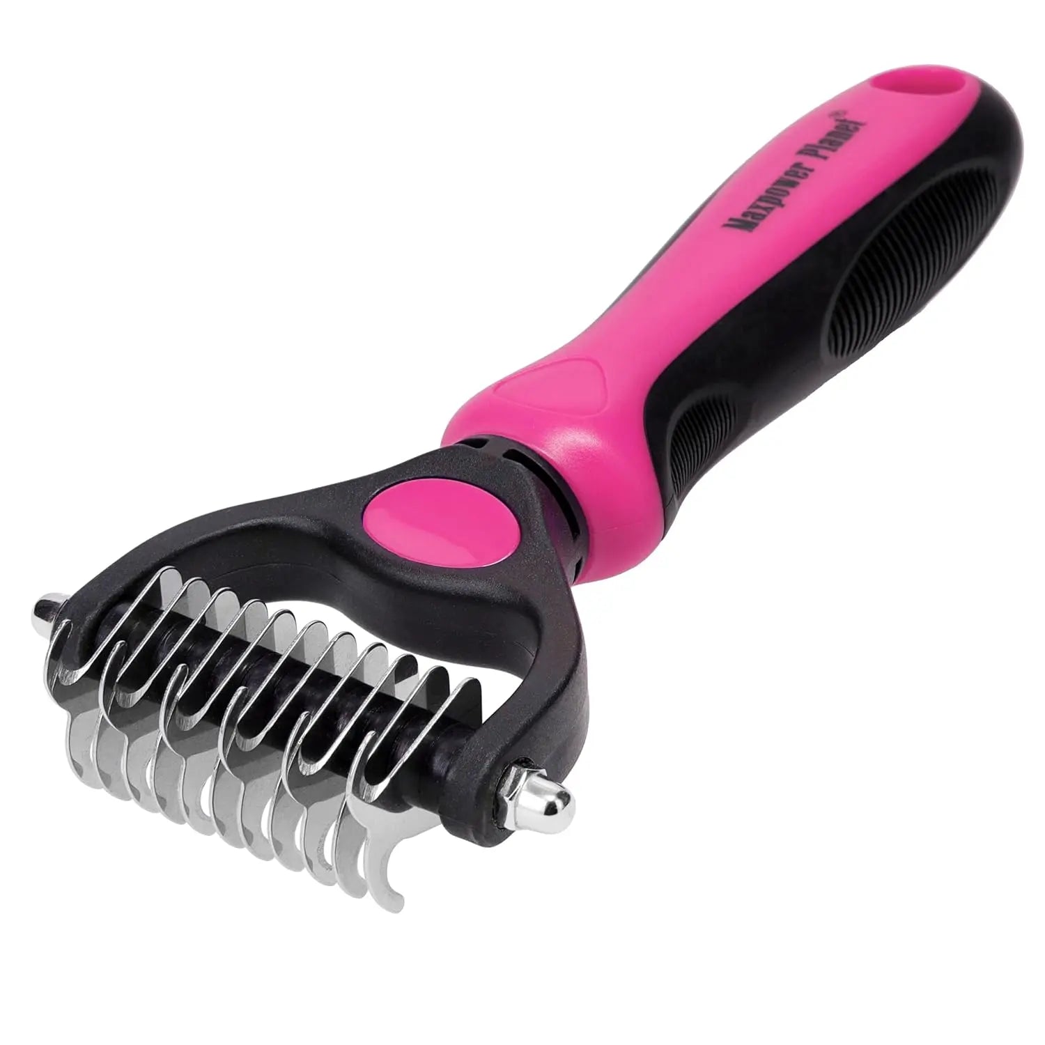 Dual-Sided Pet Grooming Rake Dematting Tool for Dogs and Cats