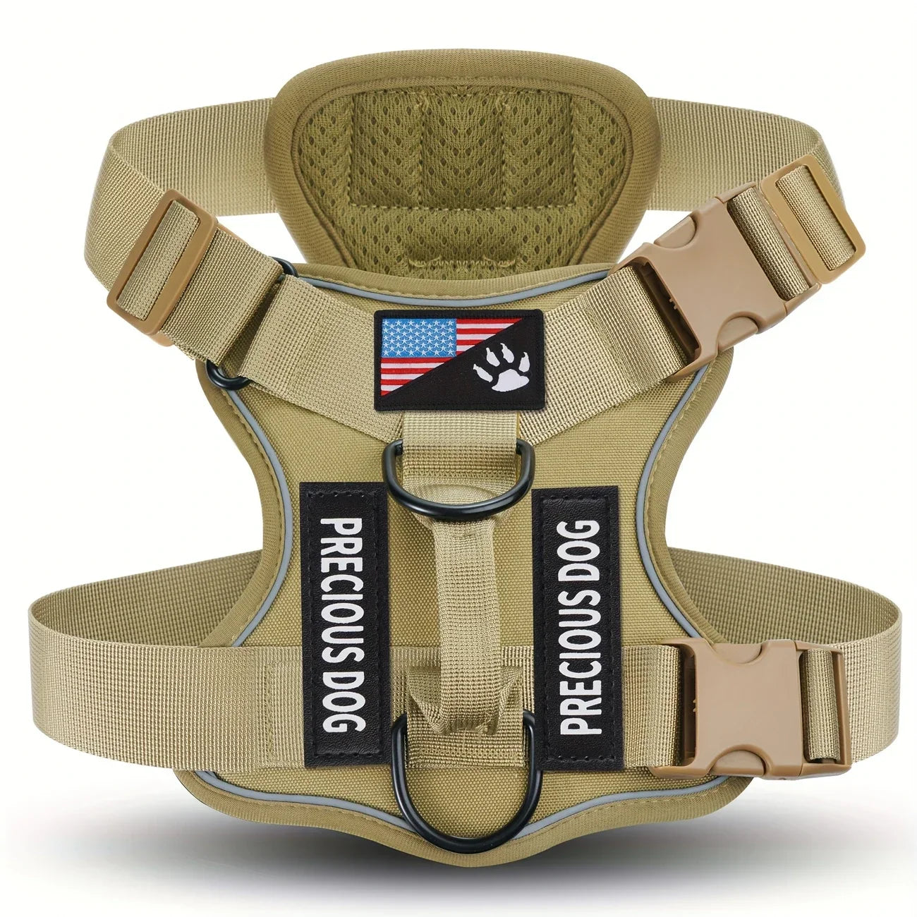 Tactical Reflective Dog Harness Heavy Duty Vest for Large Dogs