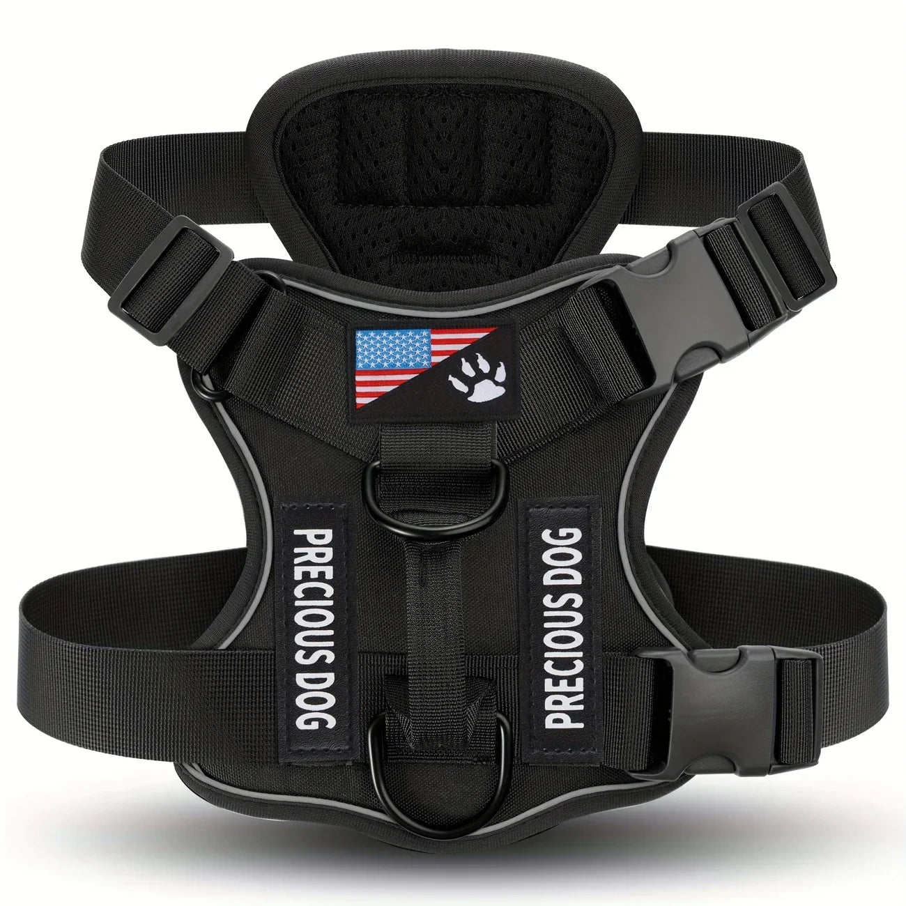 Tactical Reflective Dog Harness Heavy Duty Vest for Large Dogs