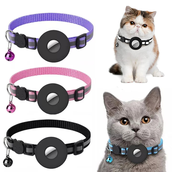 Reflective Airtag Pet Collar Waterproof Protective Cover for Dogs Cats