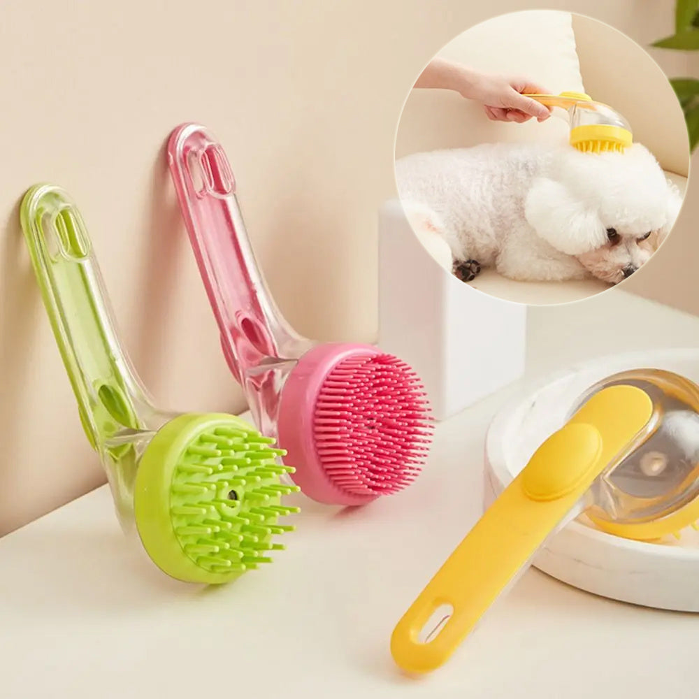Long Handle Pet Bath Brush for Dogs and Cats Grooming