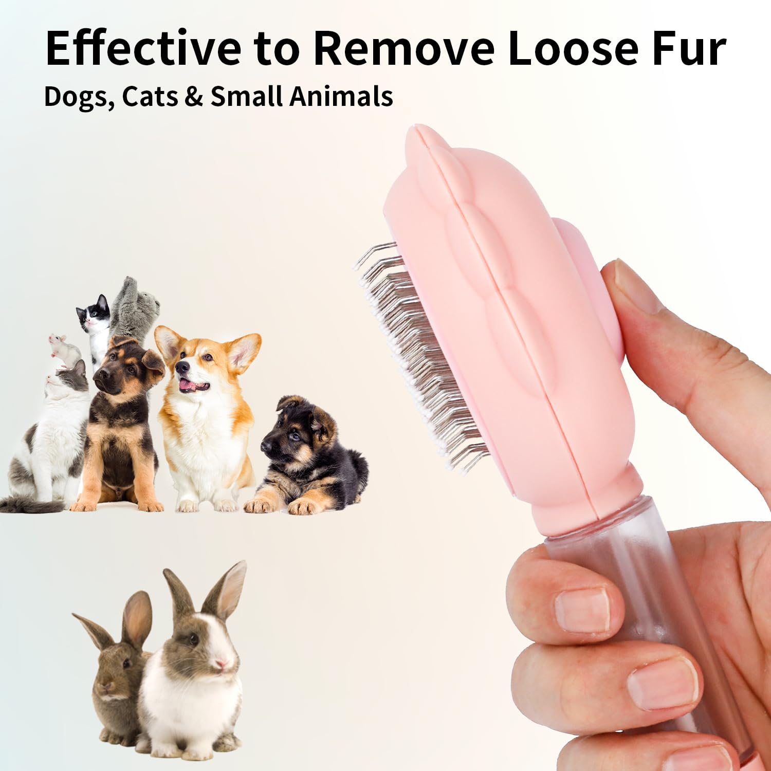 Self-Cleaning Spray Pet Brush for Cats and Dogs Grooming Tool