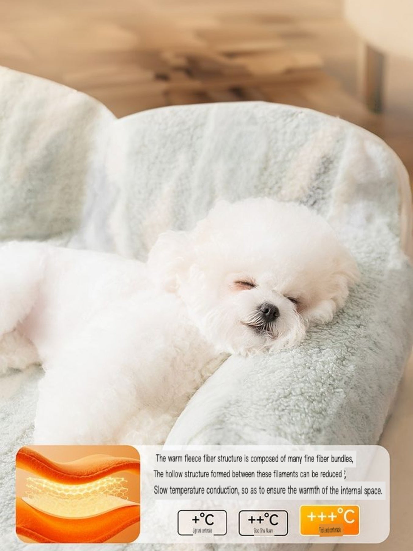 Soft Plush Pet Bed Comfortable Sleeping Cushion for Dogs Cats Puppies