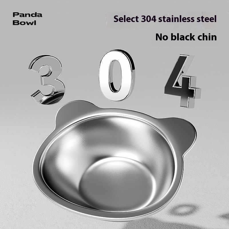 Elevated Stainless Steel Pet Bowl with Neck Protection Rack Stand