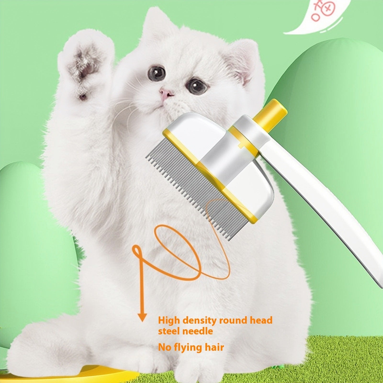 Self-Cleaning Pet Comb Hair Removal Brush for Cats and Dogs