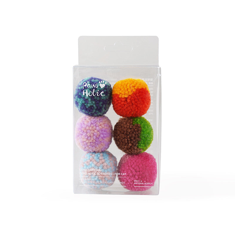 Quiet Hair Ball Pet Toy for Cats Interactive Indoor Play