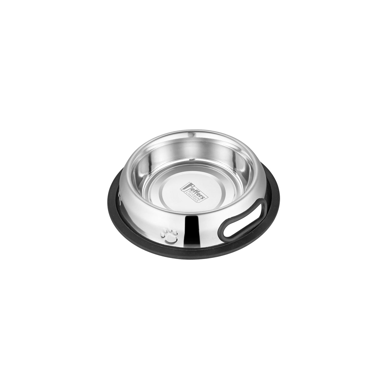 No-Tip Stainless Steel Pet Bowl with Anti-Skid Rubber Base Feeding