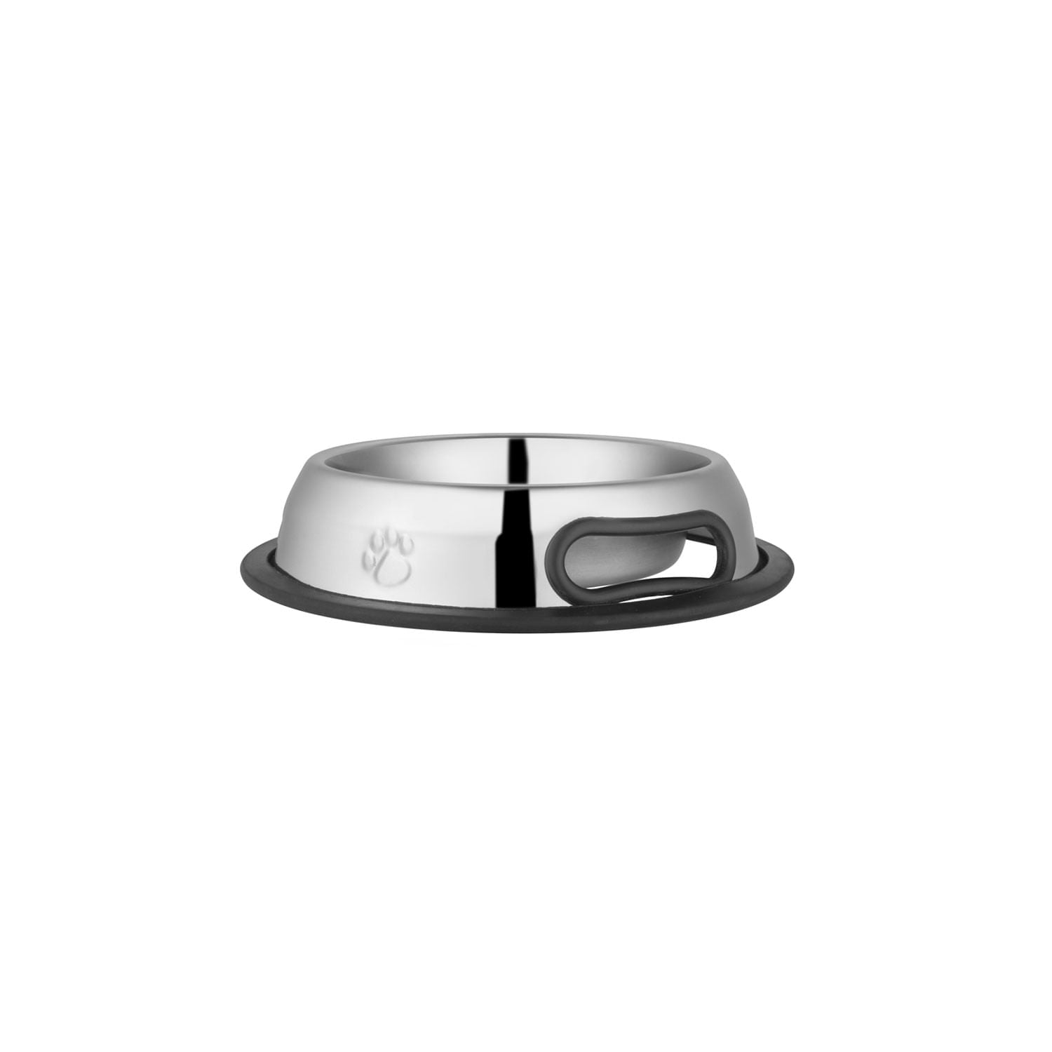 No-Tip Stainless Steel Pet Bowl with Anti-Skid Rubber Base Feeding
